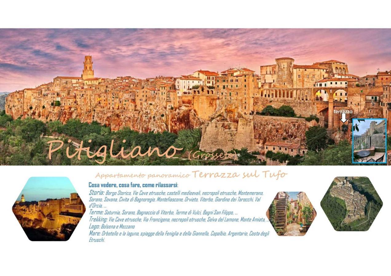 Terrazza Sul Tufo Villa Pitigliano Eksteriør billede